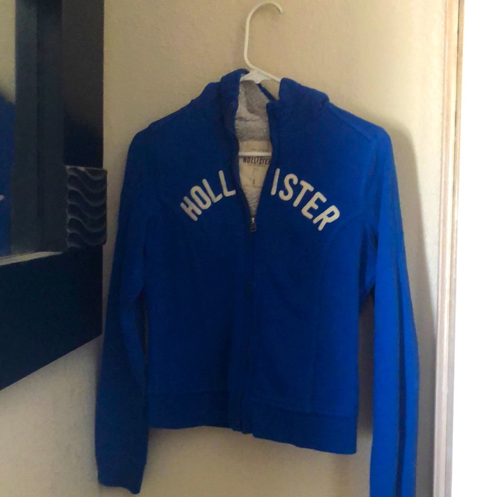 Blue Hollister jacket